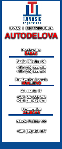 Auto-delovi TANASIĆ-TRGOTRANS Beograd reklame