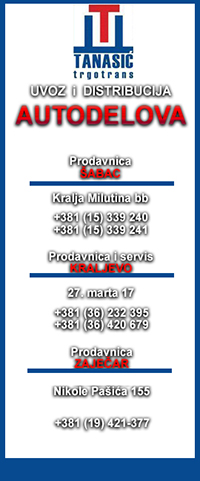 Auto-delovi TANASIĆ-TRGOTRANS Beograd reklame