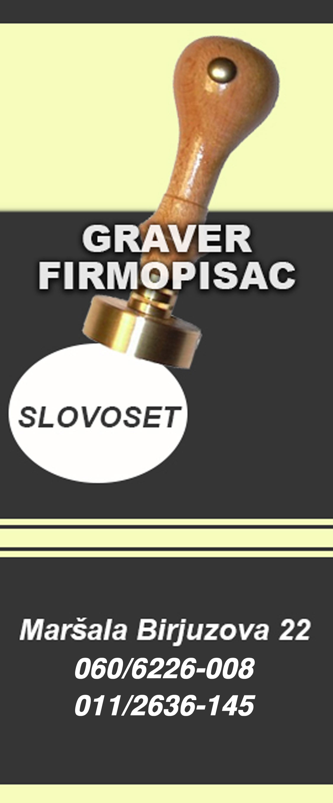 Slovoset Graver i pečatorezac